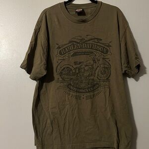 Harley-Davidson Men's Khaki Graphic Tee